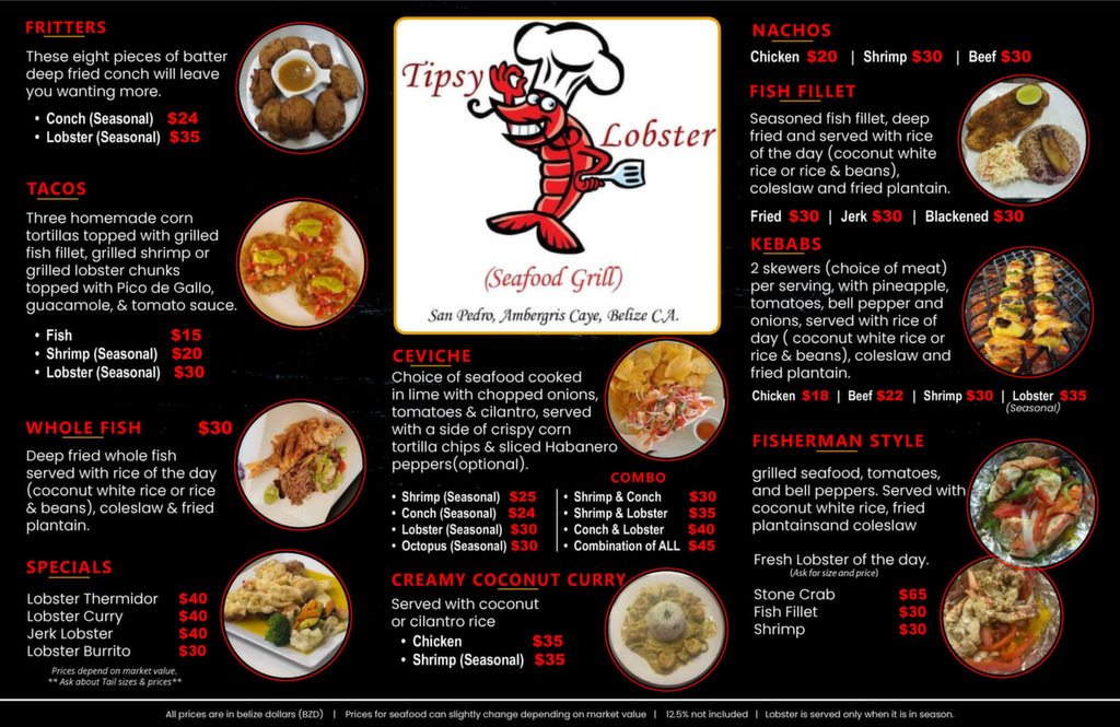 Tipsy-lobster-menu image
