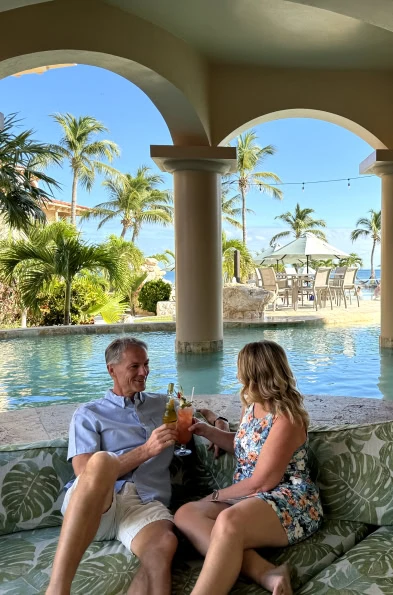 Poolside relaxation
